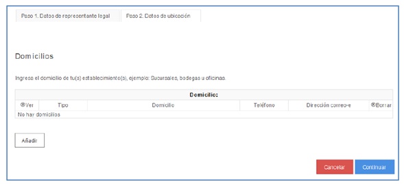 apertura de sucursal sat