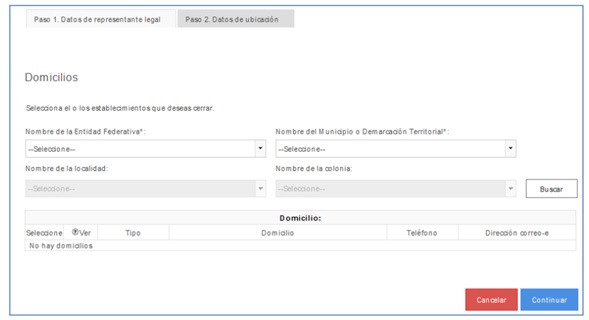 como dar de baja una sucursal sat