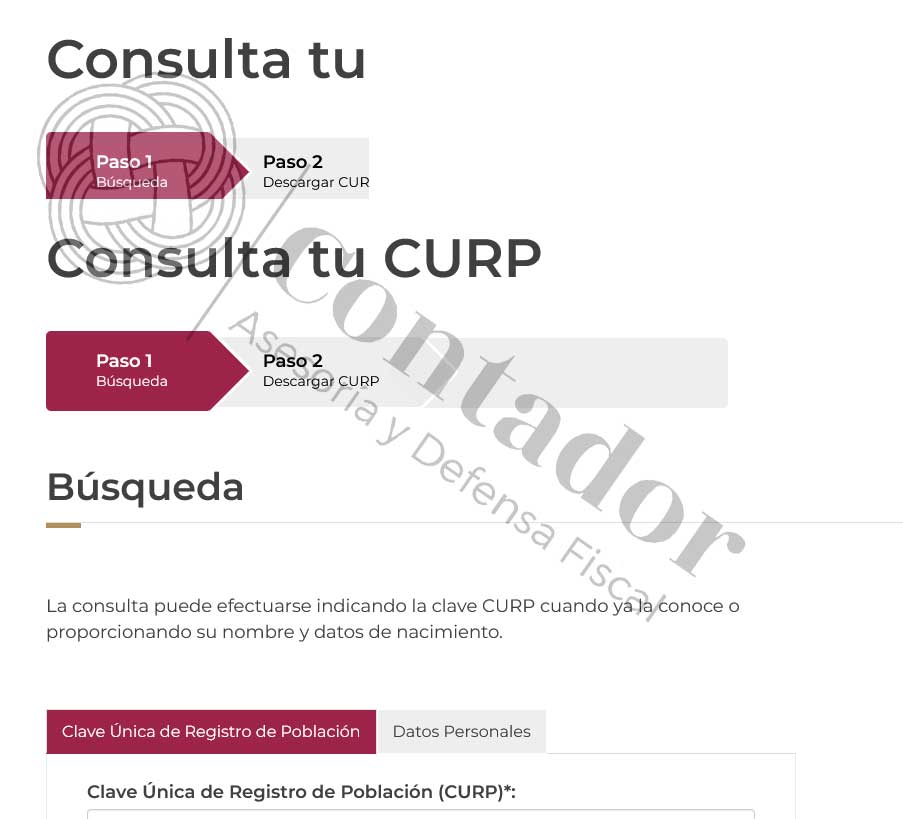 CURP EN LINEA